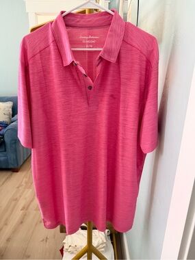 Tommy Bahama Men's Hot Pink IslandZone Polo